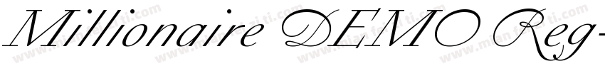 Millionaire DEMO Reg字体转换